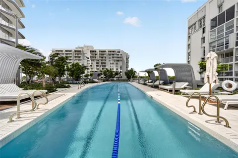 a view of swimming pool with city view