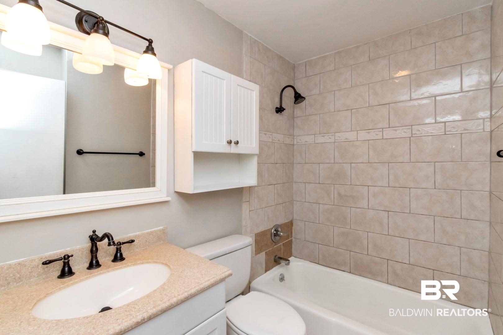 320 Vanderbilt Drive Mobile, AL 36608 - Photo 30 of 39 Full bathroom with tiled shower / bath, vanity, and toilet