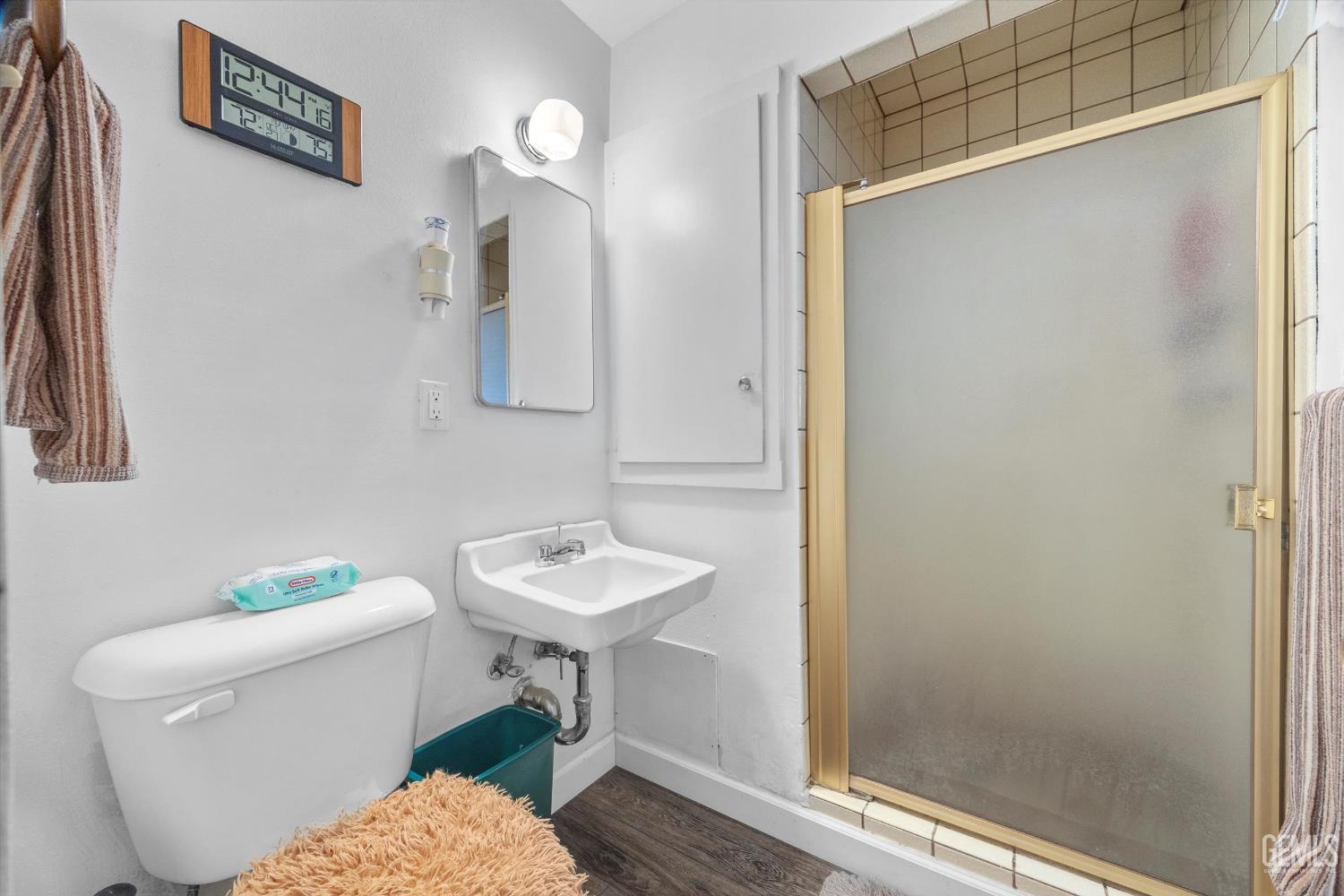 Undisclosed Address Taft, CA 93268 - Photo 31 of 42 a bathroom with a sink a toilet and shower