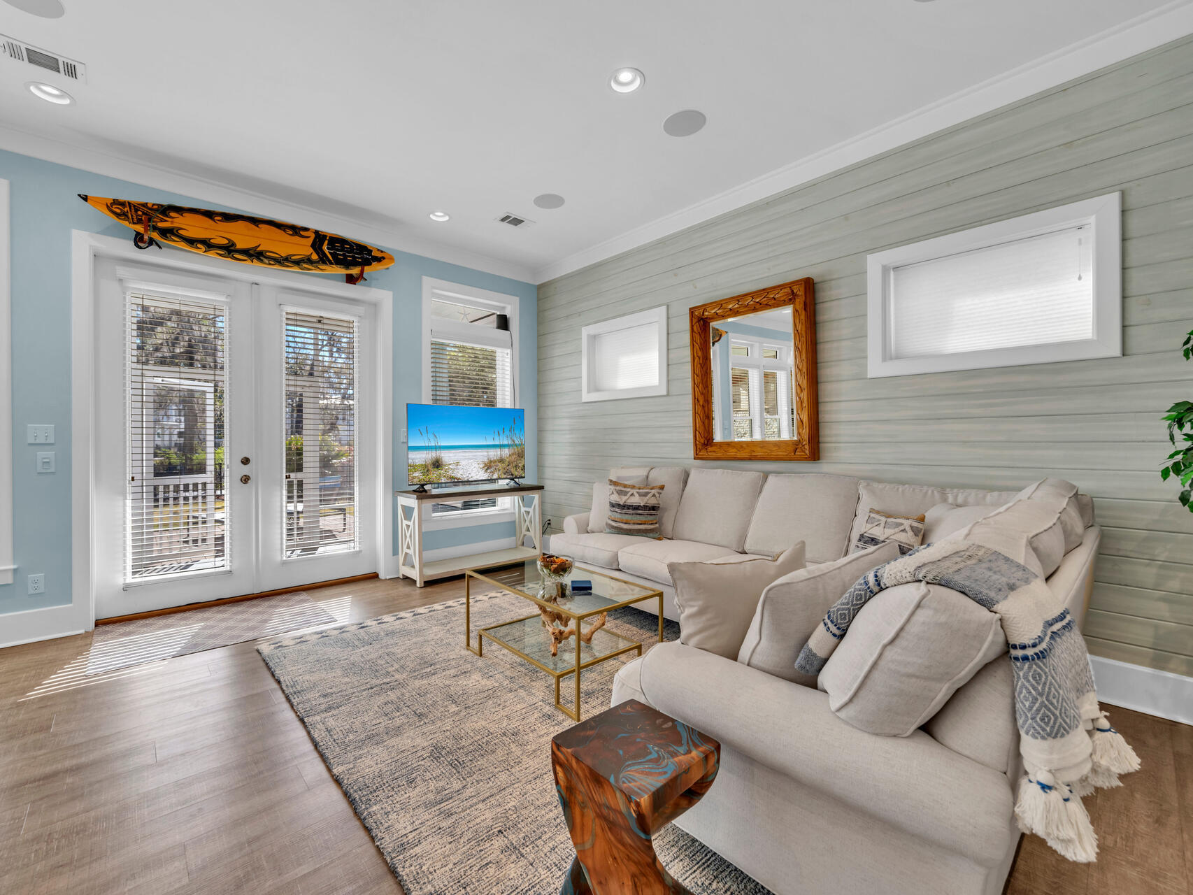160 Rearden Way Santa Rosa Beach, FL 32459 - Photo 31 of 84 a living room with furniture and a flat screen tv