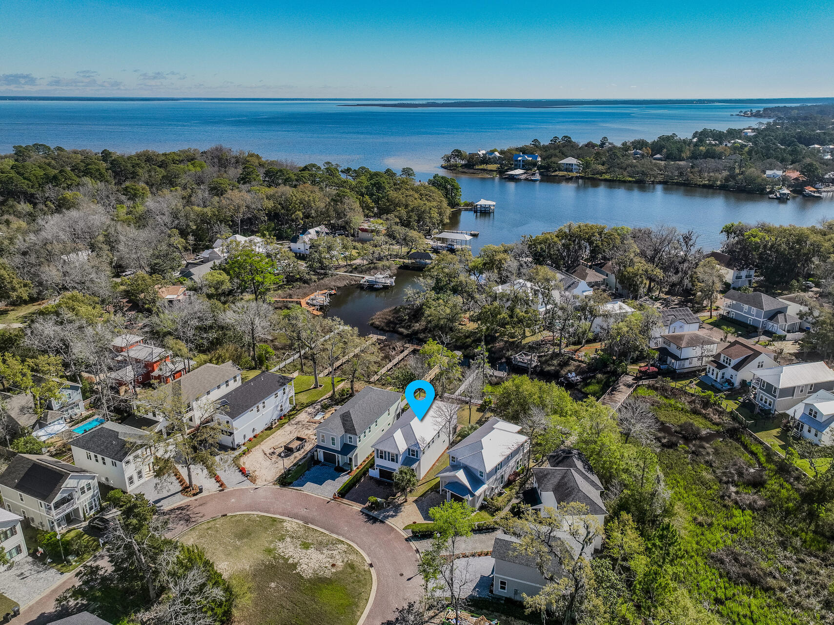 160 Rearden Way Santa Rosa Beach, FL 32459 - Photo 4 of 84 an aerial view of a house with a lake view