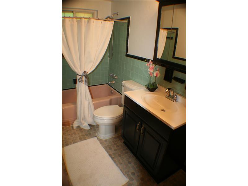 210 Siebert Road Pittsburgh, PA 15237 - Photo 13 of 25 Full Bath. The Retro Bathroom with original details yet New Vanity & Commode.