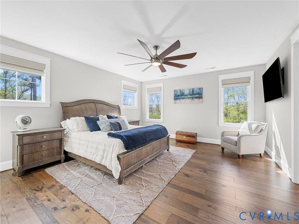 16107 Binley Road Midlothian, VA 23112 - Photo 35 of 75 2nd Floor Primary Suite with Hardwood Floors, Ceil