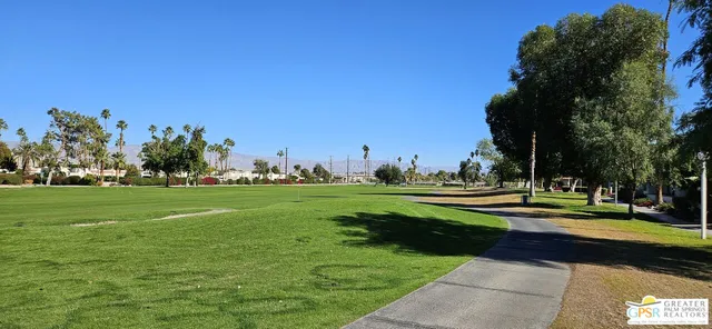 a view of a golf course