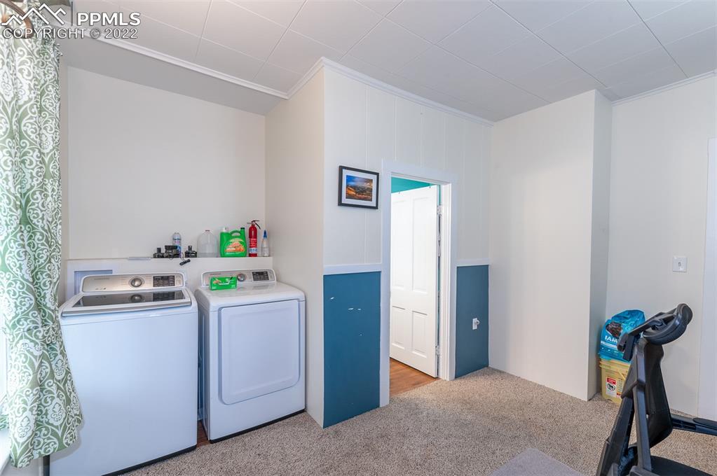 210 South 2nd Street Victor, CO 80860 - Photo 24 of 30 a view of a storage & utility room with a window