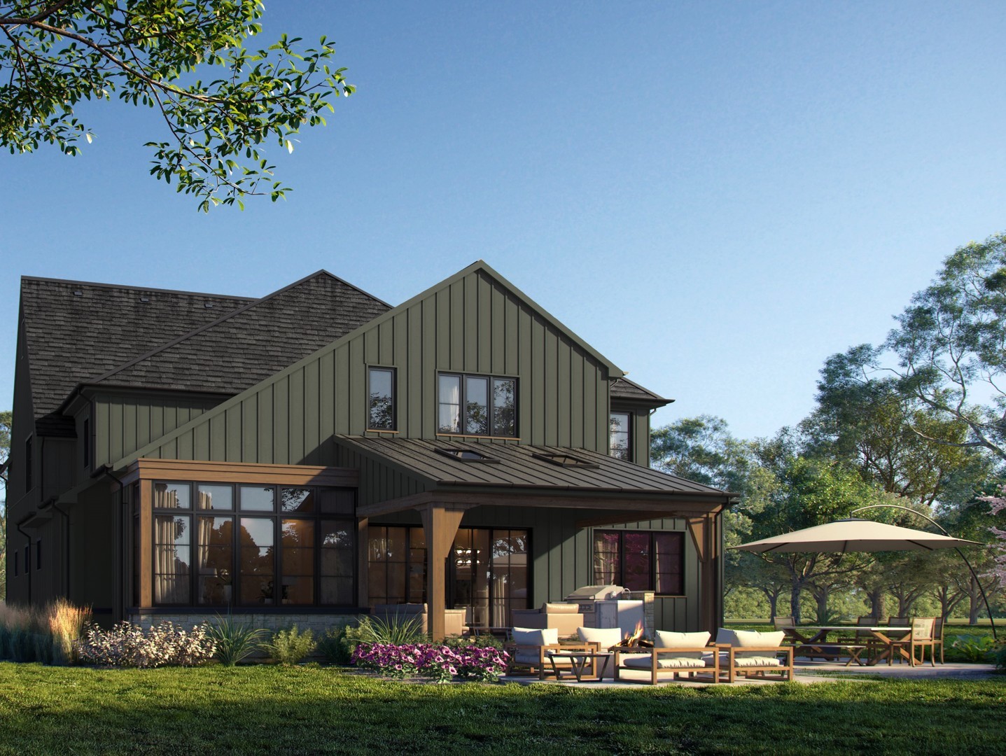 240 West Tower Road Barrington, IL 60010 - Photo 2 of 14 a front view of a house with a garden