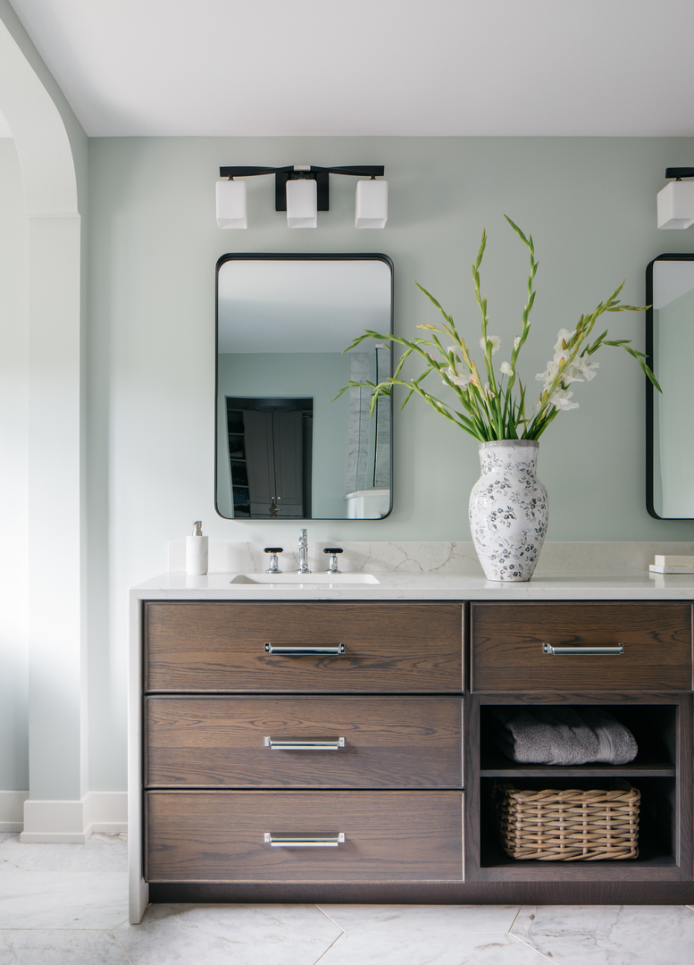 240 West Tower Road Barrington, IL 60010 - Photo 10 of 14 a bathroom with a sink and a mirror