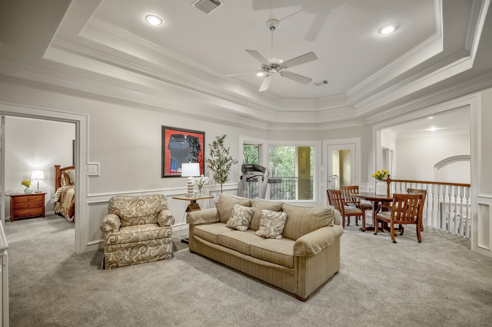 8806 Sterling Gate Circle Spring, TX 77379 - Photo 27 of 40 This is the second floor game room, the focal point of the second floor. The game room overlooks the first floor and the circular stairs are to the right.