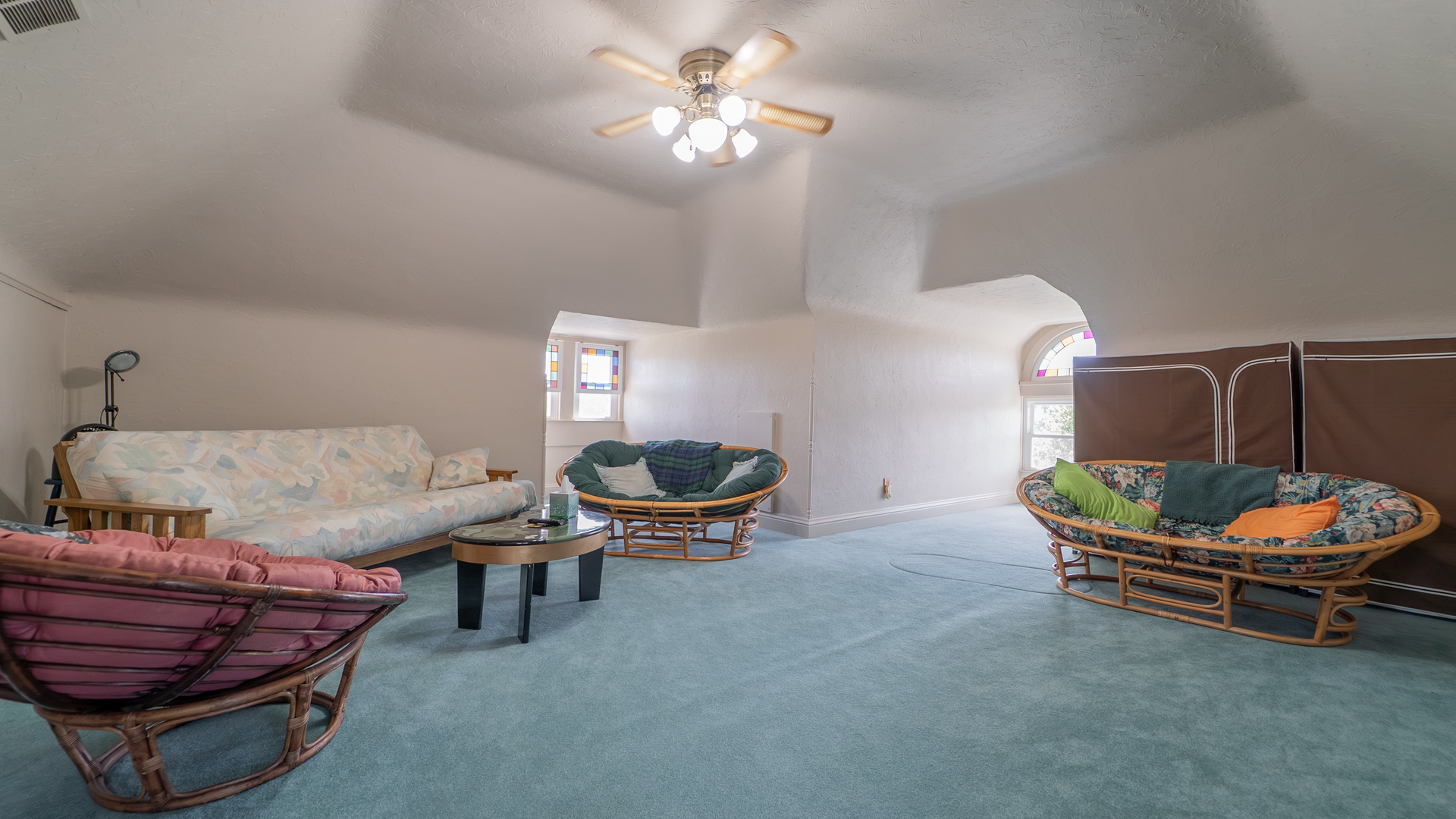 1340 East 2700 North Road Clifton, IL 60927 - Photo 38 of 80 a living room with furniture and a chandelier