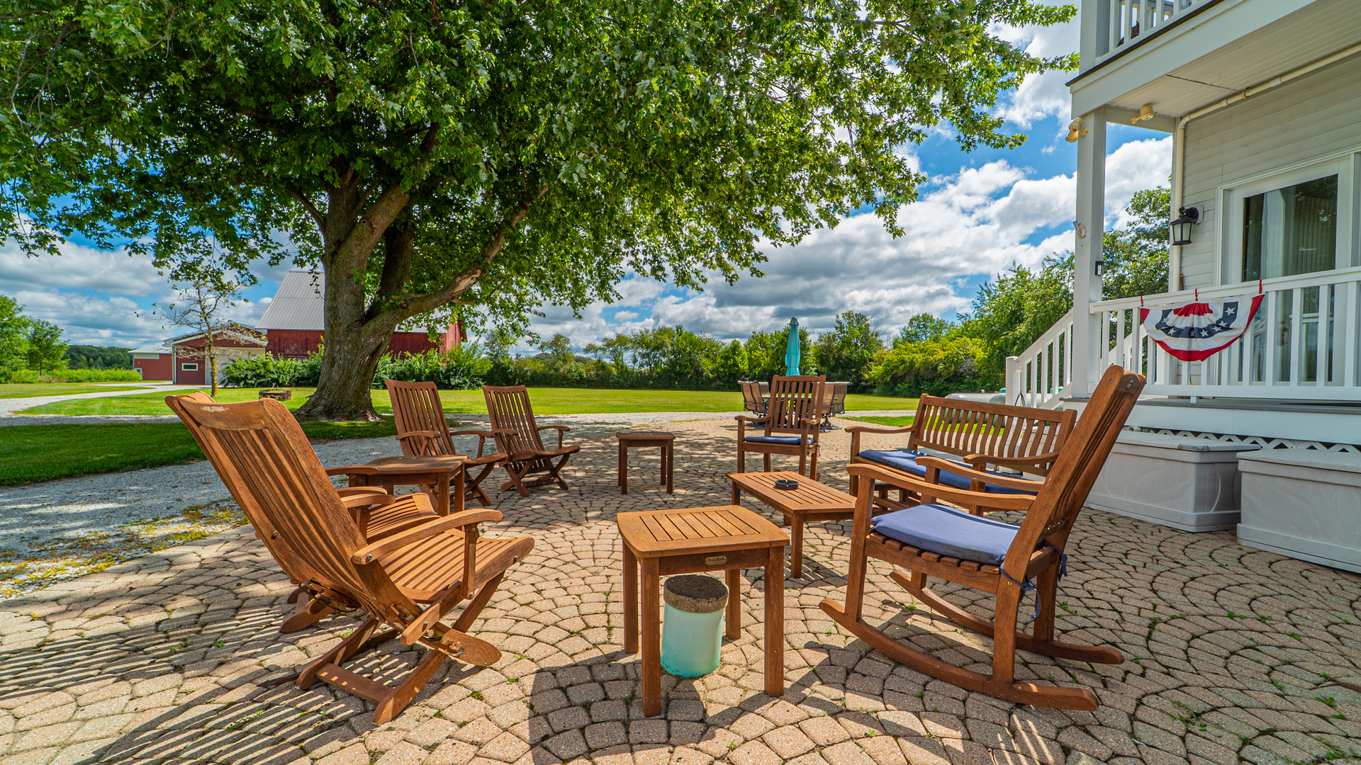 1340 East 2700 North Road Clifton, IL 60927 - Photo 42 of 80 a view of a chairs and table in backyard