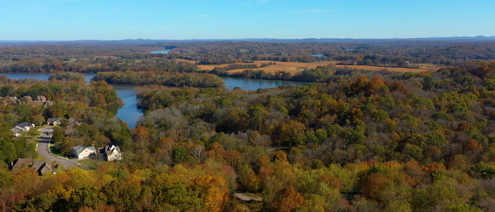 151 Angels Cove Lane Lebanon, TN 37087 - Photo 12 of 24 an aerial view of residential houses with outdoor space and trees