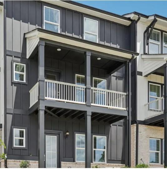a view of a house with a porch