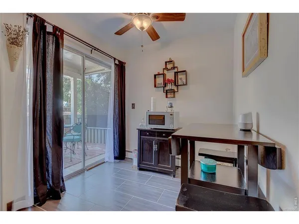a view of livingroom with furniture and wooden floor