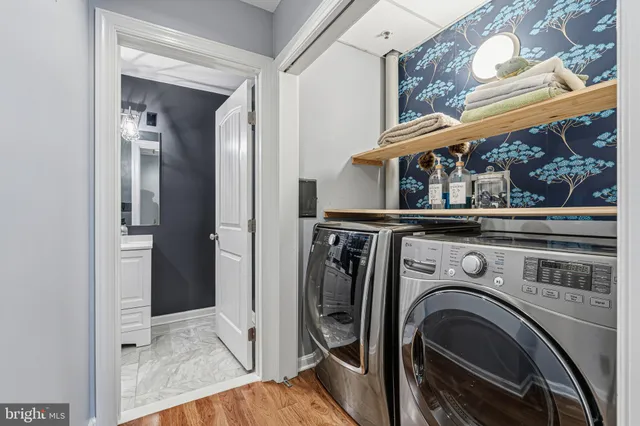 a view of washer and dryer