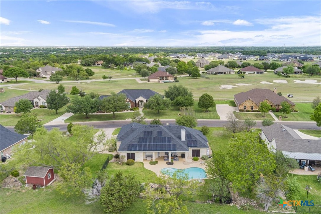 2750 Hester Way Salado, TX 76571 - Photo 2 of 36 Private backyard with a pool and golf course view from the front.