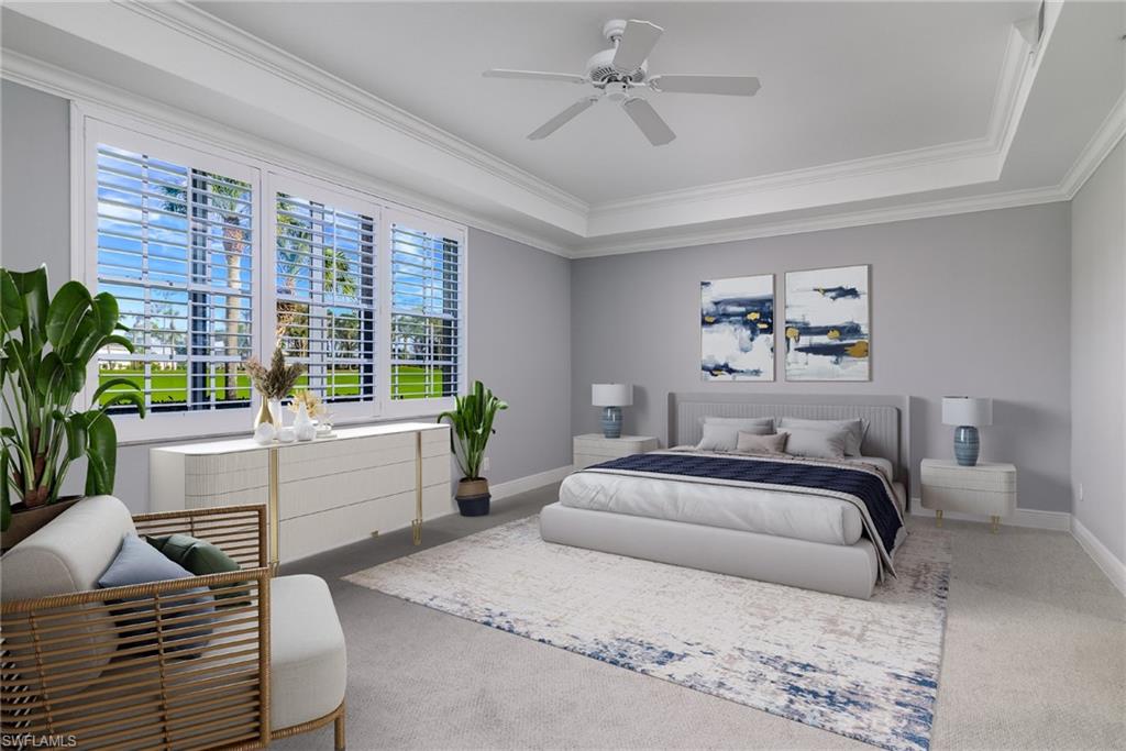 2090 Aberdeen Lane, Unit 101 Naples, FL 34109 - Photo 8 of 37 a bedroom with a large bed and a window