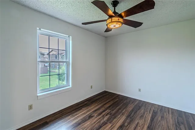 an empty room with window