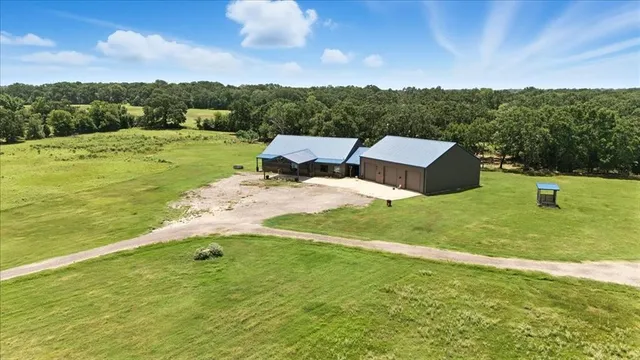 a backyard of a house