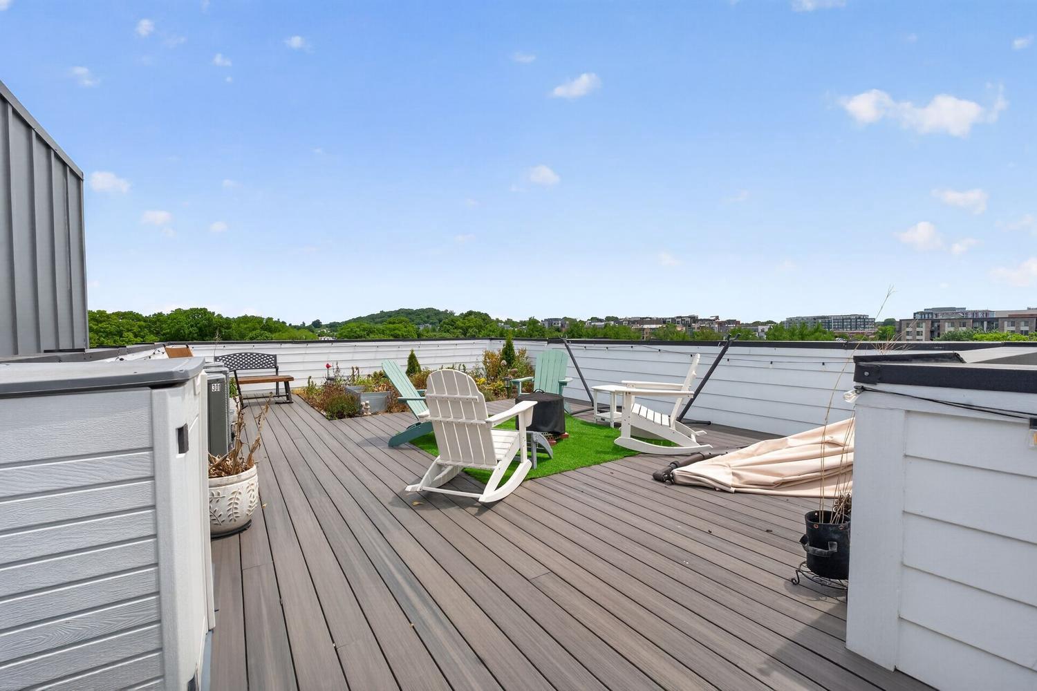 1102 Staples Street Northeast, Unit 301 Washington, DC 20002 - Photo 17 of 23 Private rooftop retreat with views.