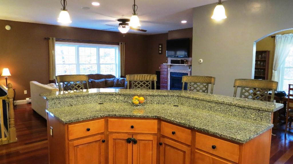 134 Saunders Road Poland, ME 04274 - Photo 8 of 35 Kitchen island with view of the...