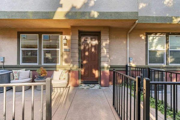 a front view of a house with a porch