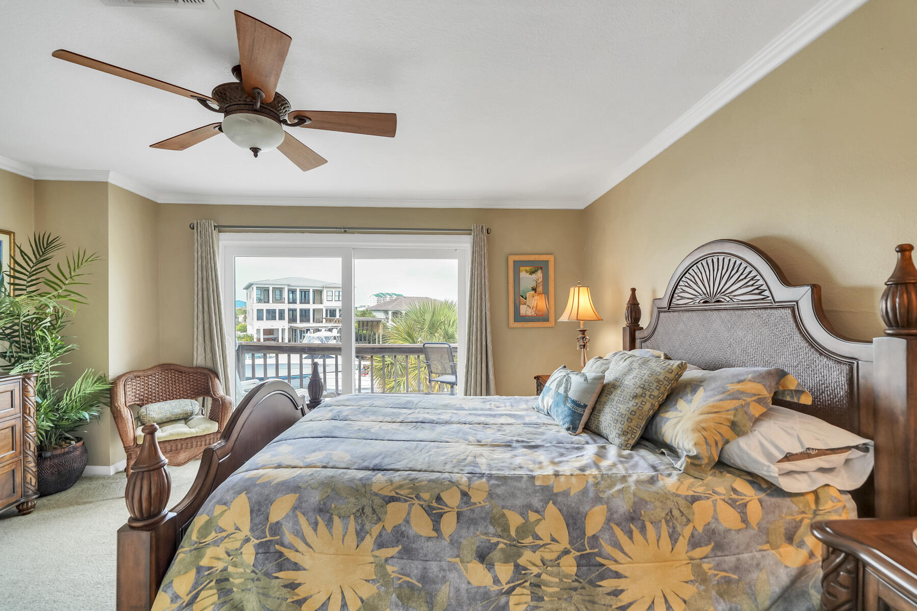 173 Durango Road Destin, FL 32541 - Photo 28 of 37 a bed sitting in a bedroom next to a window