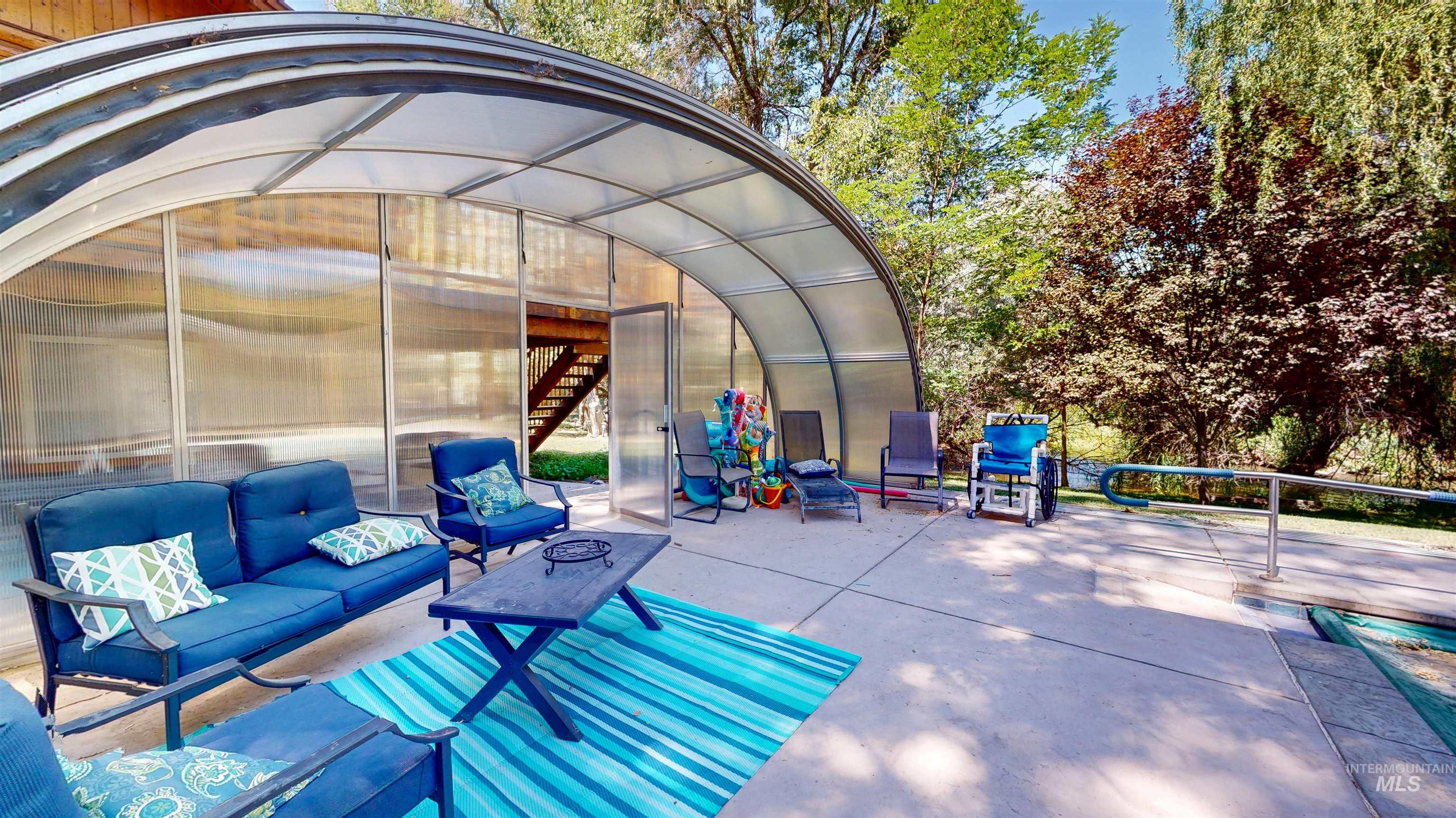 1314 River Road Buhl, ID 83316 - Photo 34 of 45 View of patio / terrace featuring an exterior structure and an outdoor living space