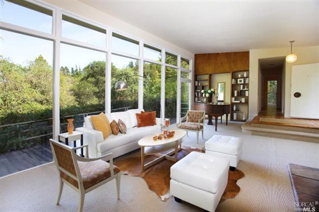 31 Turnagain Road Kentfield, CA 94904 - Photo 1 of 1 a living room with furniture and a large window