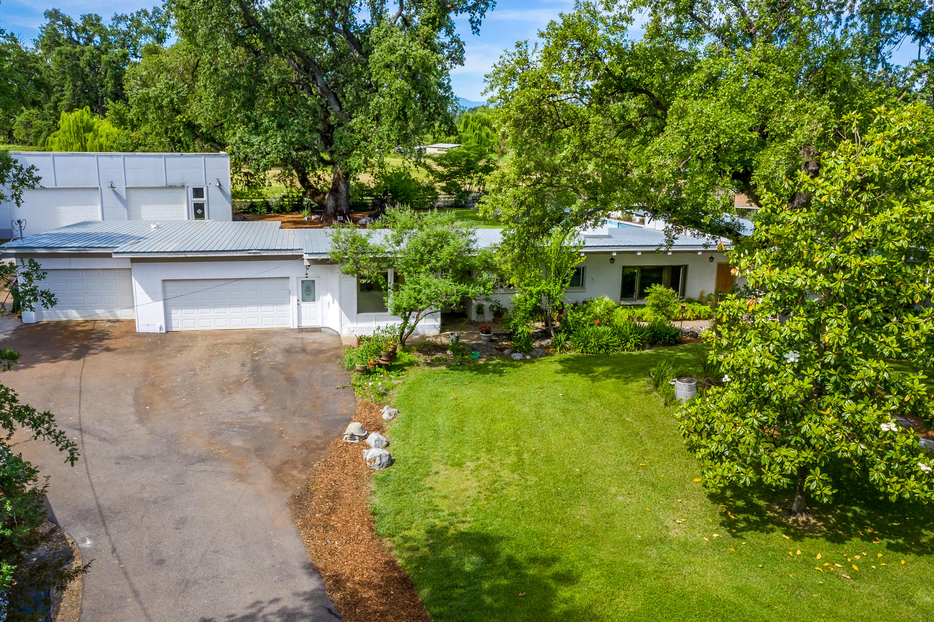 22437 Adobe Road Cottonwood, CA 96022 - Photo 2 of 28 aerial front with shop
