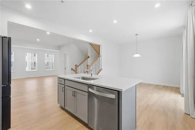 a view of an empty room and window