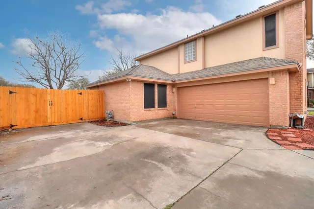 a backyard of a house
