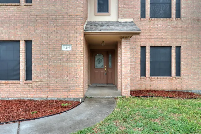 a front view of a house