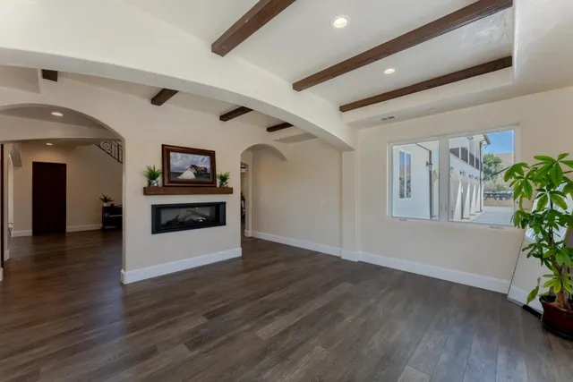 a bedroom with a bed and a cabinets