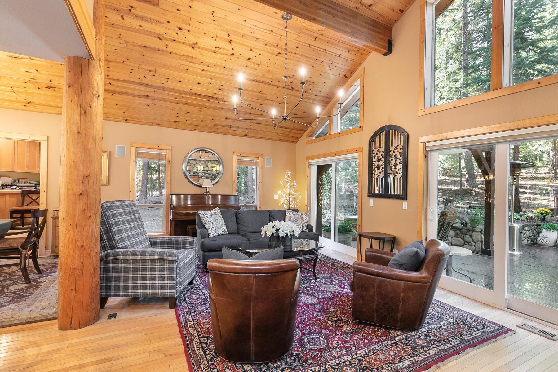 11325 Thelin Drive Truckee, CA 96161 - Photo 6 of 21 a living room with furniture a rug and a large window