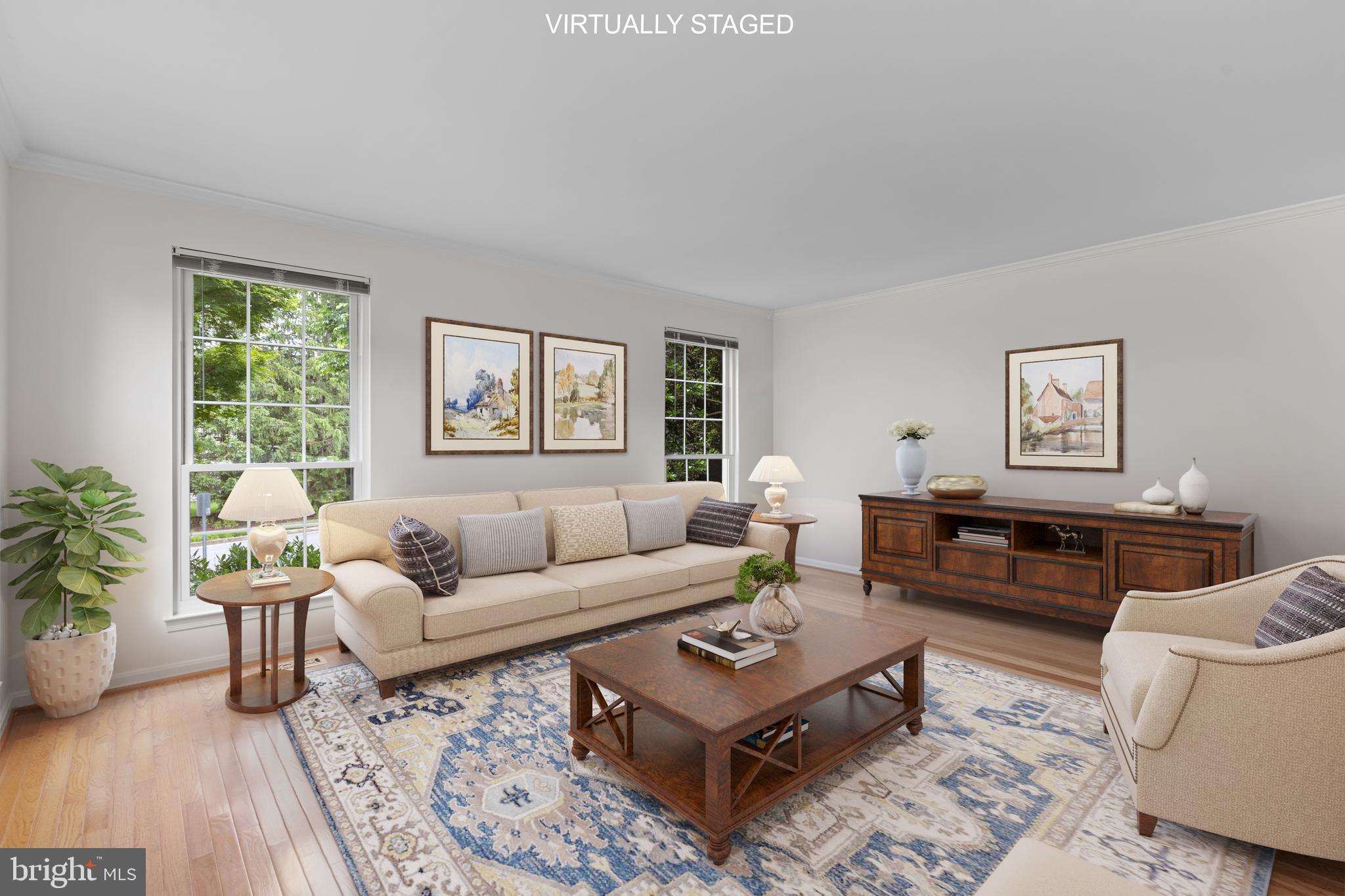 1587 Kingstream Circle Herndon, VA 20170 - Photo 9 of 65 Living room virtually staged