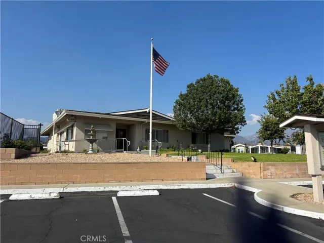 a view of a building with a ocean view