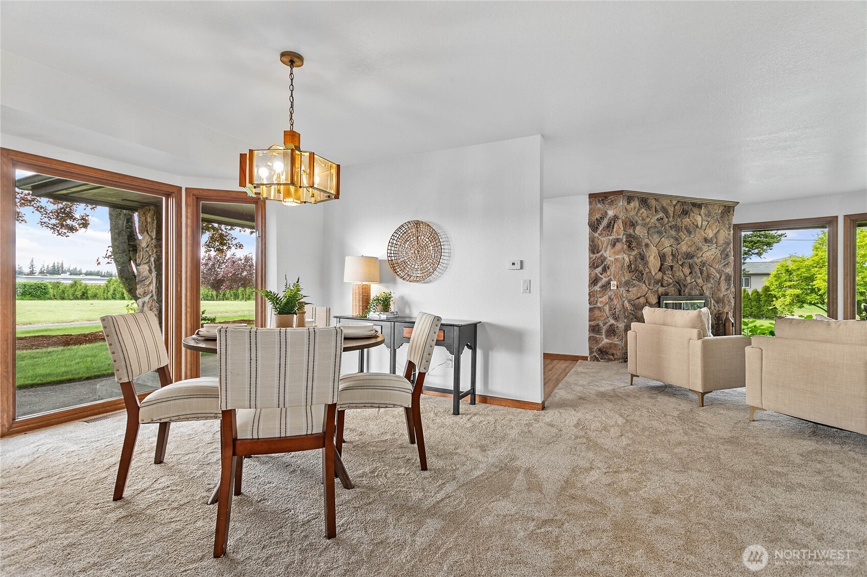 1133 East Pole Road Everson, WA 98247 - Photo 7 of 40 a view of a dining room with furniture window and outside view