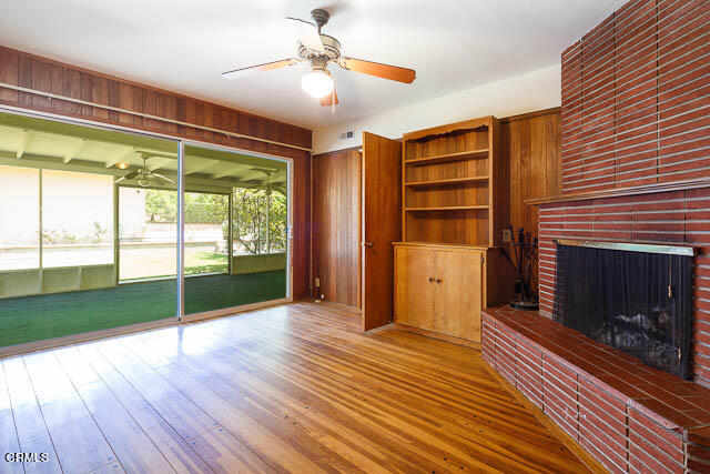 3665 Shadow Grove Road Pasadena, CA 91107 - Photo 20 of 27 a view of empty room with wooden floor and fan