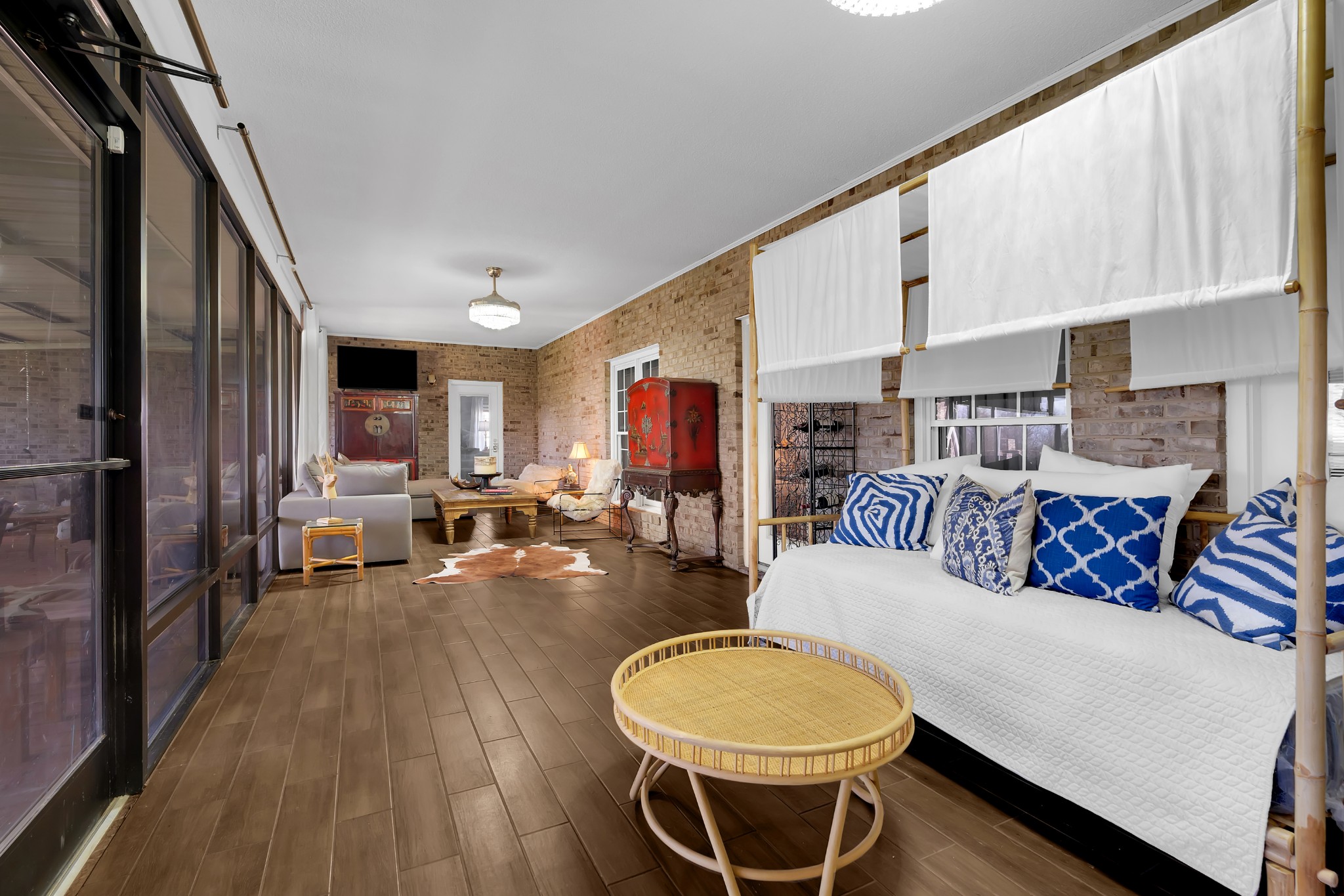 1191 Knights Church Road Decherd, TN 37324 - Photo 33 of 58 a living room with furniture and a wooden floor