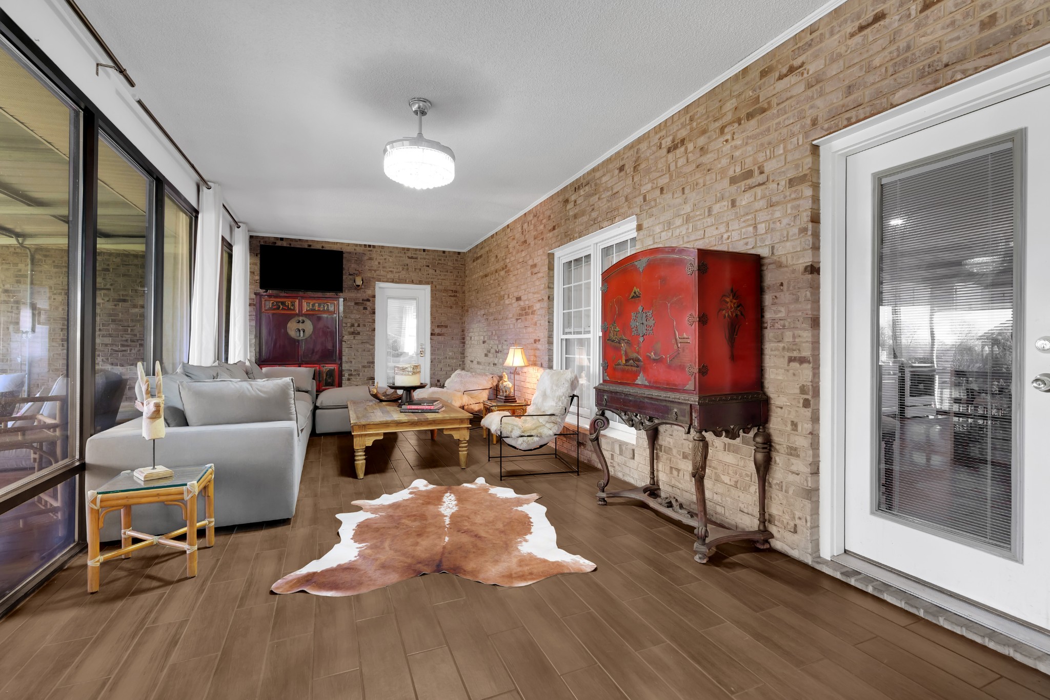 1191 Knights Church Road Decherd, TN 37324 - Photo 35 of 58 a living room with furniture and a fireplace