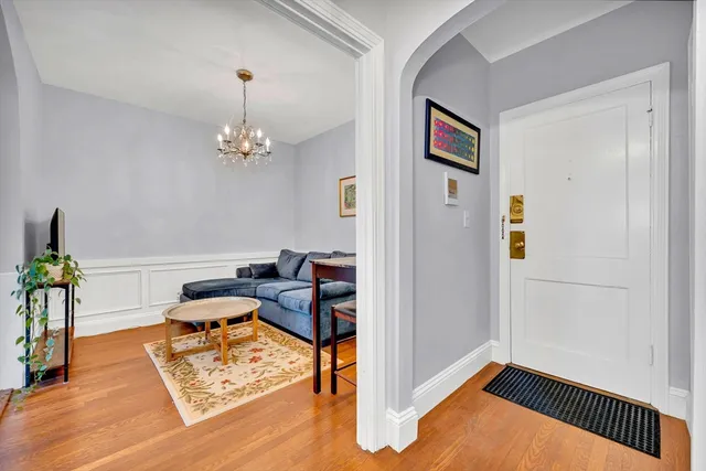 a workspace with wooden floor