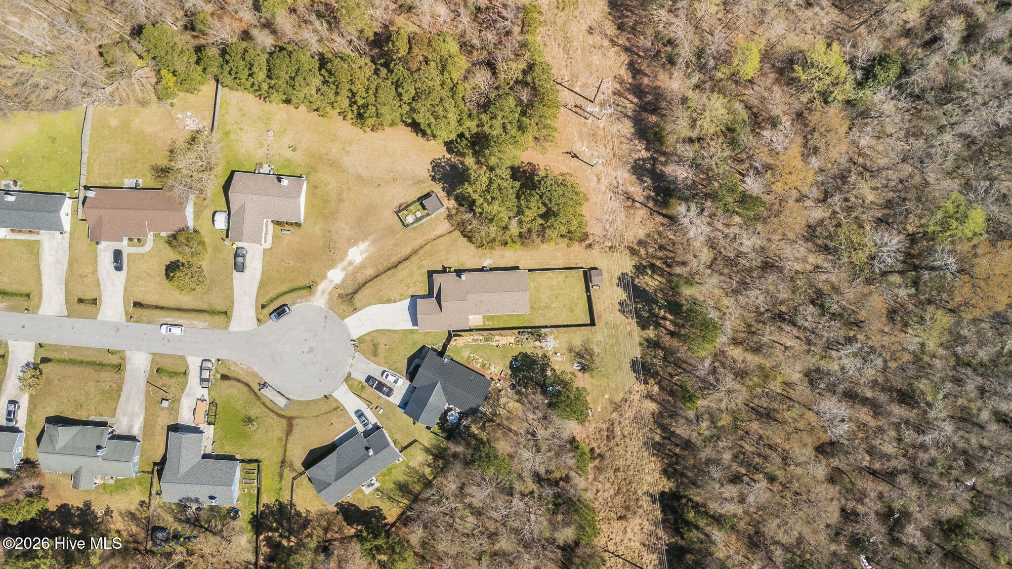 229 Gray Fox Run Hubert, NC 28539 - Photo 31 of 33 Aerial View. Lot extends into woods