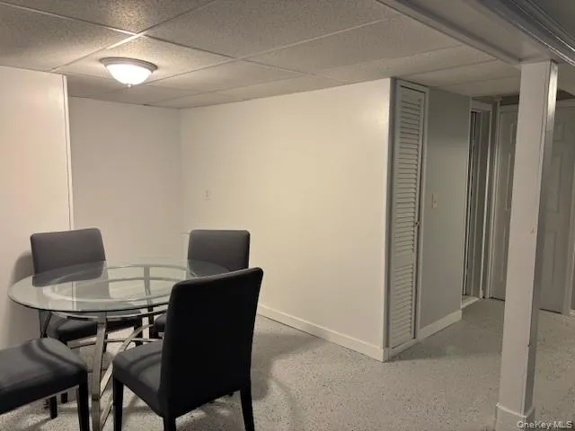 a chair and a table in a room