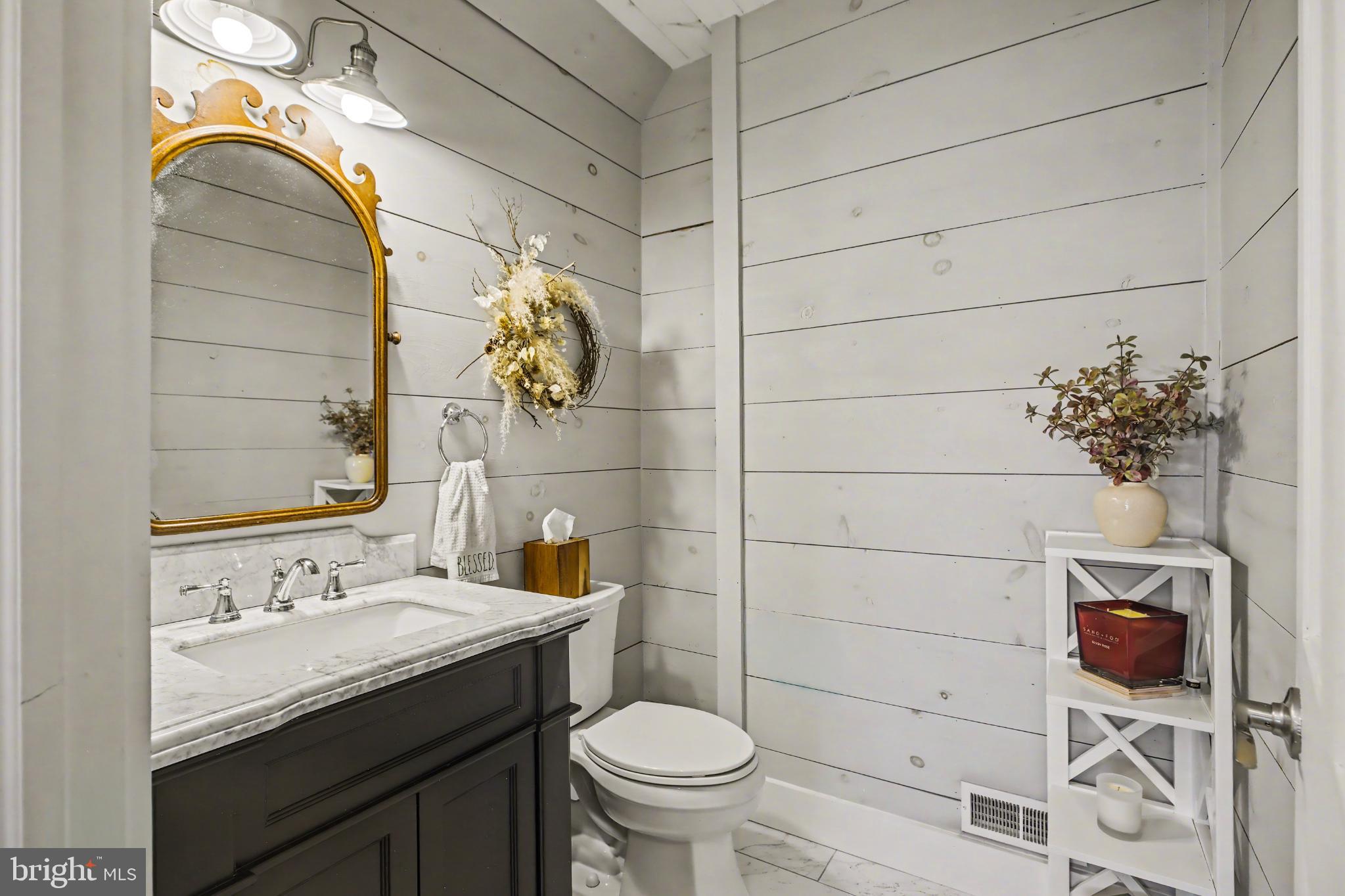 4934 River Road New Hope, PA 18938 - Photo 6 of 56 a bathroom with a granite countertop sink toilet and shower