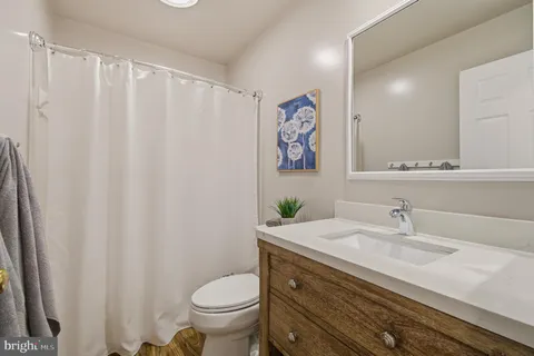 a workspace with furniture and a window