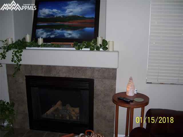 4670 Fish Hawk Point Colorado Springs, CO 80922 - Photo 4 of 16 Gas fireplace with shelf niche in family room.