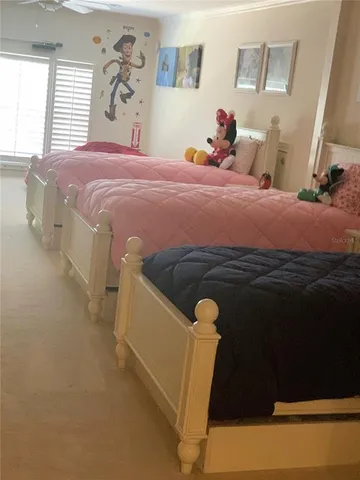 a view of a golf course with a lake