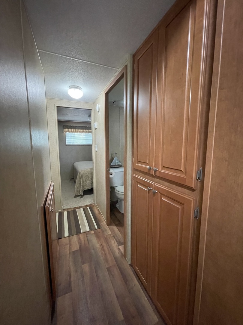 5-50 Woodhaven Lakes Sublette, IL 61367 - Photo 12 of 21 a view of a hallway with wooden floor