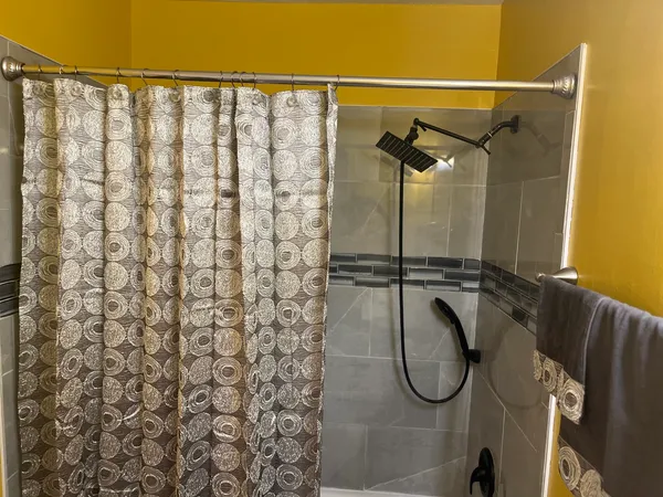 a close view of closet