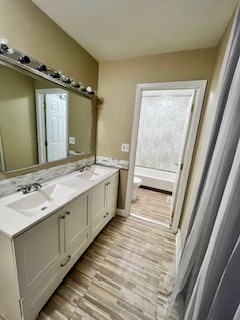 56 Timberlane Road Matteson, IL 60443 - Photo 24 of 40 a bathroom with a double vanity sink and mirror